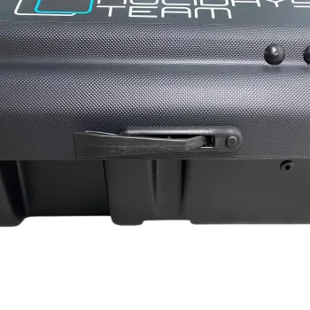 Μπαγκαζιέρα οροφής Junior FL 125x90x34cm με μονόπλευρο άνοιγμα και κλειδί, 320 λίτρα - μαύρη