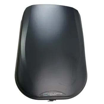 Μπαγκαζιέρα οροφής Junior FL 125x90x34cm με μονόπλευρο άνοιγμα και κλειδί, 320 λίτρα - μαύρη
