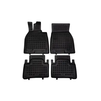 Λαστιχένια πατάκια Mercedes EQE V295 (2022+) electric, (4x2) RWD, (4x4) AWD τύπου σκαφάκι - 4τμχ., Rezaw Plast