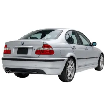 Diffuser προφυλακτήρα BMW E46 sedan - M pack design μονό για διπλή εξάτμιση