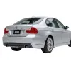 Diffuser προφυλακτήρα BMW E90 - M pack design διπλό για μονή εξάτμιση