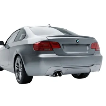 Diffuser προφυλακτήρα BMW E92 - M pack design μονό για διπλή εξάτμιση