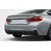 Diffuser προφυλακτήρα BMW F32 - M-Perfomace design μονό για διπλή εξάτμιση