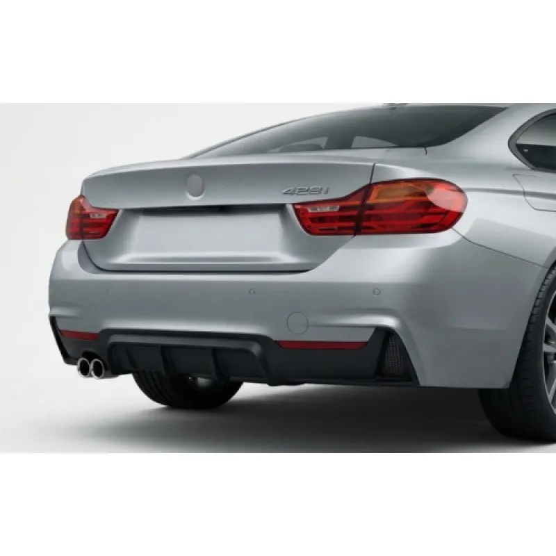 Diffuser προφυλακτήρα BMW F32 - M-Perfomace design μονό για διπλή εξάτμιση
