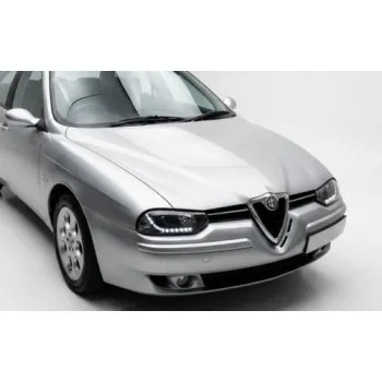 Φανάρια εμπρός Alfa Romeo 156 (1997-2003) led - μαύρα , με λάμπες (Η1) - σετ 2τμχ.