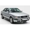 Φανάρια εμπρός Audi 80 (1991-1994) led - chrome , με λάμπες (Η1) - σετ 2τμχ.