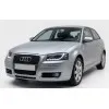 Φανάρια εμπρός Audi A3 (2003-2008) led - μαύρα , με λάμπες (H7/Η1) - σετ 2τμχ.