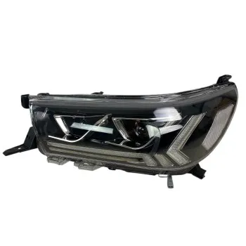 Φανάρια εμπρός Toyota Hilux (2015-2020), led με φώτα ημέρας με H7 / H1 λάμπες - σετ 2τμχ.