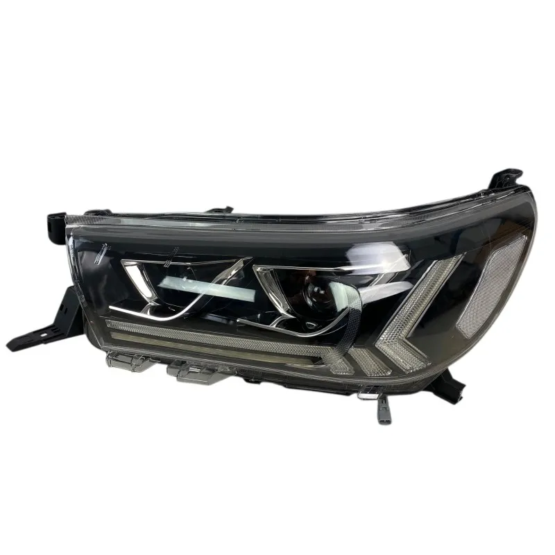 Φανάρια εμπρός Toyota Hilux (2015-2020), led με φώτα ημέρας με H7 / H1 λάμπες - σετ 2τμχ.