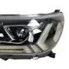 Φανάρια εμπρός Toyota Hilux (2015-2020), led με φώτα ημέρας με H7 / H1 λάμπες - σετ 2τμχ.