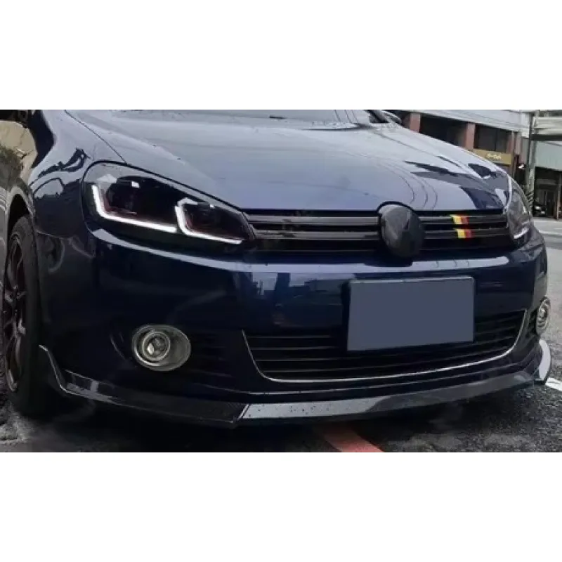Spoiler εμπρός προφυλακτήρα για Volkswagen Golf 6 OEM - μαύρο γυαλιστερό