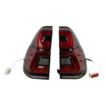 Πίσω φανάρια led Toyota Land Cruiser Prado J120 (2003-2009) - full Led Uprgade to J150 look - κόκκινα / φιμέ τρεχούμενο φλας - σετ 2τμχ.