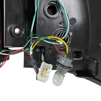 Πίσω φανάρια led Toyota Land Cruiser Prado J120 (2003-2009) - full Led Uprgade to J150 look - κόκκινα / φιμέ τρεχούμενο φλας - σετ 2τμχ.