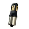 Led λάμπα τύπου BA15S με 28 SMD led 2835 chipset 10-24v - πορτοκαλί - 1τμχ.