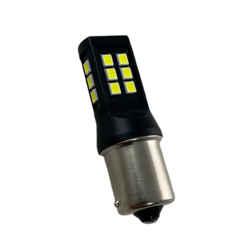 Led λάμπα τύπου BA15S με 28 SMD led 2835 chipset 10-24v - λευκή - 1τμχ.