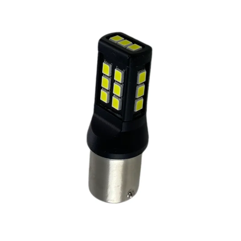 Led λάμπα τύπου BA15S με 28 SMD led 2835 chipset 10-24v - λευκή - 1τμχ.
