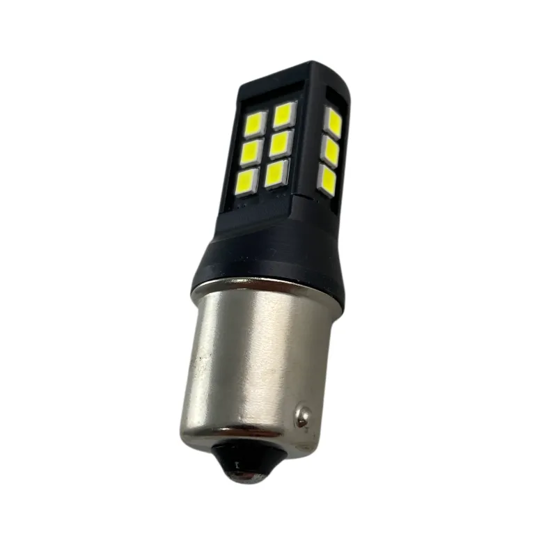 Led λάμπα τύπου BA15S με 28 SMD led 2835 chipset 10-24v - λευκή - 1τμχ.