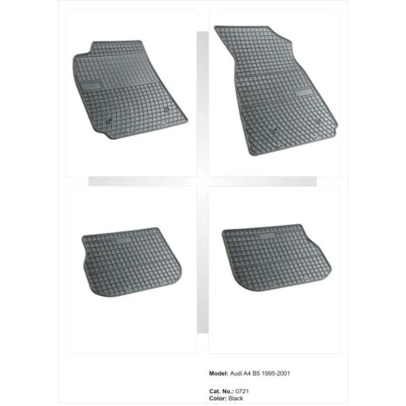Λαστιχένια πατάκια Frogum για Audi A4 Β5 (1995-2001) - 4τμχ. Λαστιχένια πατάκια Frogum για Audi A4 Β5 (1995-2001) - 4τμχ.
