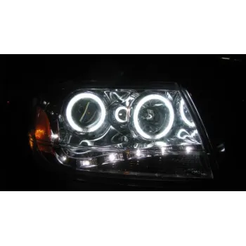 Φανάρια angel eyes CCFL για Jeep Grand Cherokee  (1999-2005) - chrome