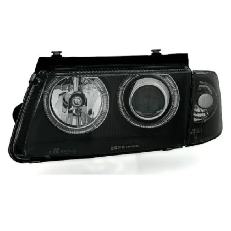 Φανάρια εμπρός angel eyes για Vw Passat 3Β/B5 (1997-2000) - μαύρα , χωρίς λάμπες (Η7) - σετ 2τμχ. Φανάρια εμπρός angel eyes για Vw Passat 3Β/B5 (1997-2000) - μαύρα , χωρίς λάμπες (Η7) - σετ 2τμχ.