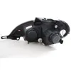 Φανάρια εμπρός led για Mercedes ML W163 (1998-2001) - μαύρα , με λάμπες (Η1) - σετ 2τμχ.