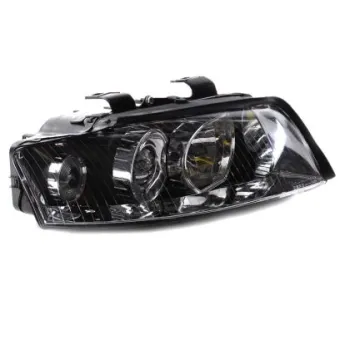Φανάρια εμπρός για Audi A4 B6 (2001-2004) - μαύρα , χωρίς λάμπες (Η1) - σετ 2τμχ.