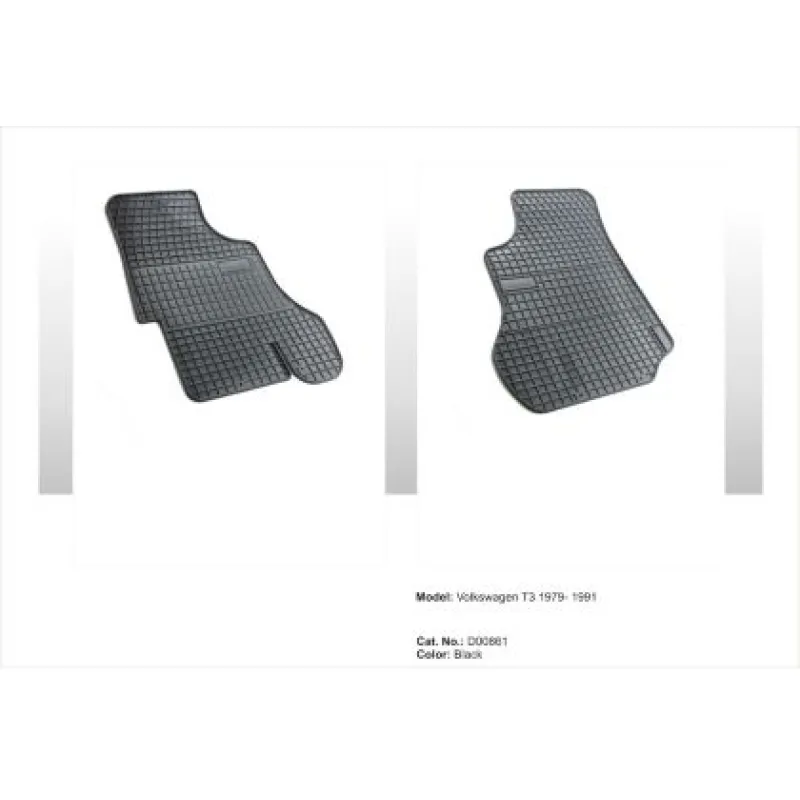 Λαστιχένια πατάκια Frogum για VW Transporter T3 (1979-1991) - 2τμχ. Λαστιχένια πατάκια Frogum για VW Transporter T3 (1979-1991) - 2τμχ.