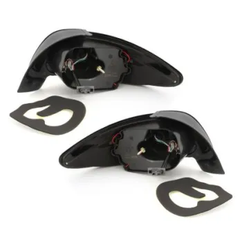 Πίσω φανάρια led για Peugeot 206 - μαύρα - σετ 2τμχ.