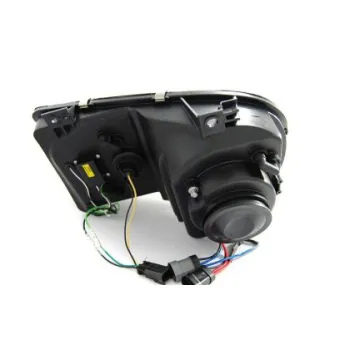 Φανάρια εμπρός με led για Chrysler 300C (2004-2008) - μαύρα , με λάμπες (Η1) - σετ 2τμχ.