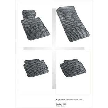 Λαστιχένια πατάκια Frogum για BMW σειρά 3 E46 (1998-2007) - 4τμχ.