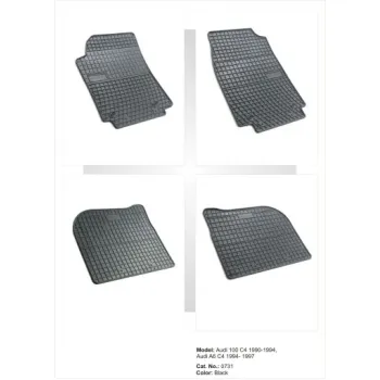 Λαστιχένια πατάκια Frogum για Audi 100 (1990-1994) / A6 C4 (1994-1997) - 4τμχ.