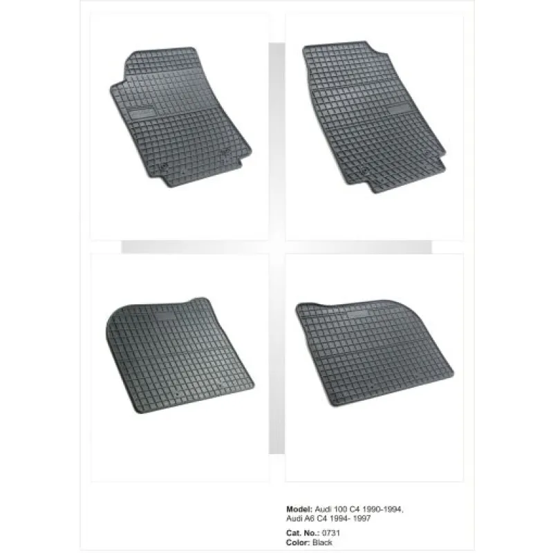 Λαστιχένια πατάκια Frogum για Audi 100 (1990-1994) / A6 C4 (1994-1997) - 4τμχ. Λαστιχένια πατάκια Frogum για Audi 100 (1990-1994) / A6 C4 (1994-1997) - 4τμχ.