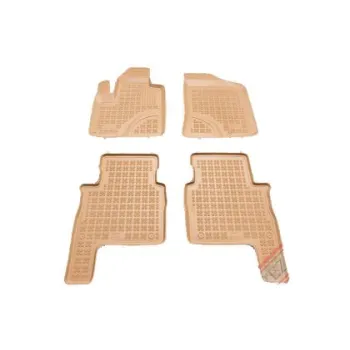 Λαστιχένια πατάκια Rezaw Plast για HYUNDAI Santa Fe II (2006-2012) - τύπου σκαφάκι - μπεζ - 4τμχ.
