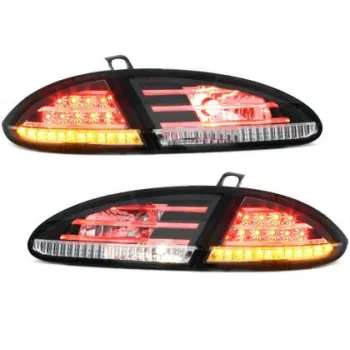 Πίσω φανάρια led για Seat Leon 1P (2005-2009) - black - σετ 2τμχ.