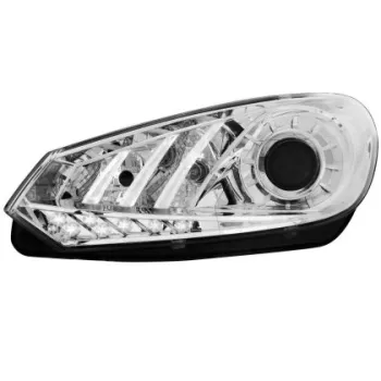 Φανάρια εμπρός led για Vw Golf 6 , χωρίς λάμπες (Η7) - σετ 2τμχ.