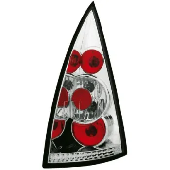 Πίσω φανάρια για Citroen C3 (2002-2005) - chrome - σετ 2τμχ.