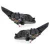 Φανάρια εμπρός angel eyes για Citroen C4 (2004+) - ηλεκτρική ρύθμιση - chrome , με λάμπες (Η1) - σετ 2τμχ.