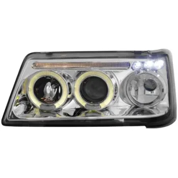 Φανάρια εμπρός angel eyes για Peugeot 205 , με λάμπες (Η1) - σετ 2τμχ.