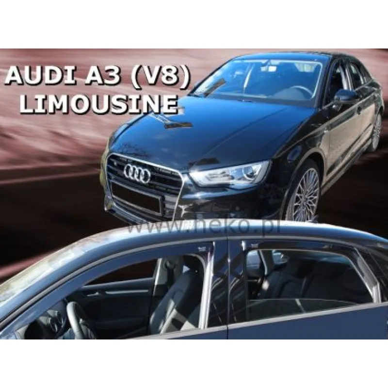 Ανεμοθραύστες για Audi A3 (2012-2020) sedan - 4 τμχ. εμπρός και πίσω Ανεμοθραύστες για Audi A3 (2012-2020) sedan - 4 τμχ. εμπρός και πίσω