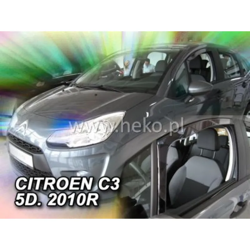 Ανεμοθραύστες για Citroen C3 (2002-2009) - 4 τμχ. εμπρός και πίσω Ανεμοθραύστες για Citroen C3 (2002-2009) - 4 τμχ. εμπρός και πίσω