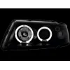 Φανάρια εμπρός angel eyes για Audi A3 (1996-2000) - μαύρα , με λάμπες (Η1) - σετ 2τμχ. Φανάρια εμπρός angel eyes για Audi A3 (1996-2000) - μαύρα , με λάμπες (Η1) - σετ 2τμχ.