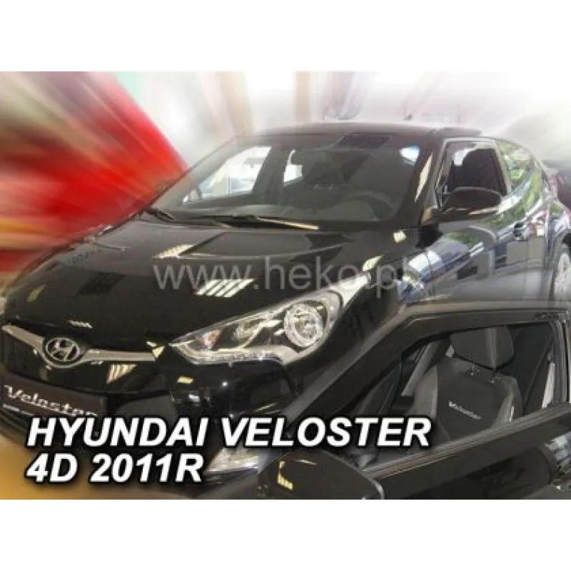 Ανεμοθραύστες για Hyundai Veloster (2011+) sedan - 2 τμχ. εμπρός Ανεμοθραύστες για Hyundai Veloster (2011+) sedan - 2 τμχ. εμπρός