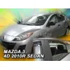 Ανεμοθραύστες για Mazda 3 (2008-2014) sedan - 4 τμχ. εμπρός και πίσω Ανεμοθραύστες για Mazda 3 (2008-2014) sedan - 4 τμχ. εμπρός και πίσω