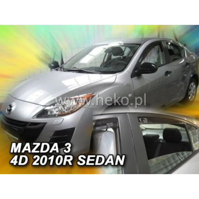 Ανεμοθραύστες για Mazda 3 (2008-2014) sedan - 4 τμχ. εμπρός και πίσω Ανεμοθραύστες για Mazda 3 (2008-2014) sedan - 4 τμχ. εμπρός και πίσω