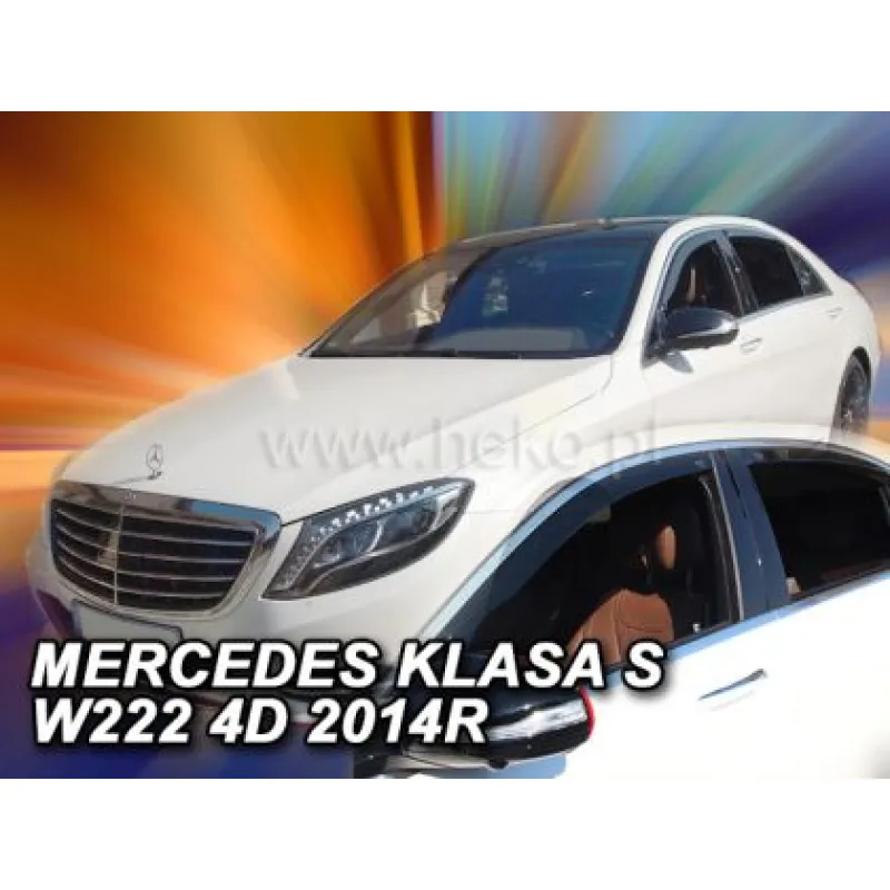 Ανεμοθραύστες για Mercedes S-Class W222 (2013+) sedan long - 4 τμχ. εμπρός και πίσω Ανεμοθραύστες για Mercedes S-Class W222 (2013+) sedan long - 4 τμχ. εμπρός και πίσω