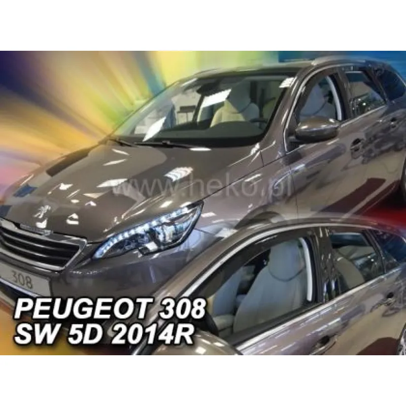 Ανεμοθραύστες για Peugeot 308 (2014+ ) combi - 4 τμχ. εμπρός και πίσω