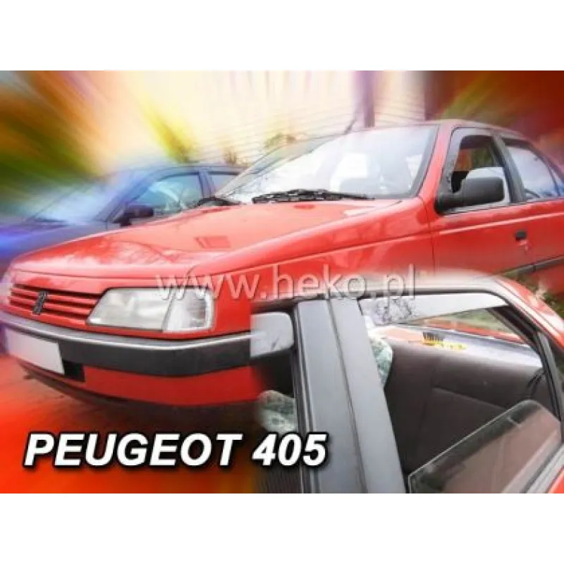 Ανεμοθραύστες για Peugeot 405 sedan - 4 τμχ. εμπρός και πίσω