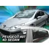 Ανεμοθραύστες για Peugeot 407 (2004+) sedan - 4 τμχ. εμπρός και πίσω Ανεμοθραύστες για Peugeot 407 (2004+) sedan - 4 τμχ. εμπρός και πίσω