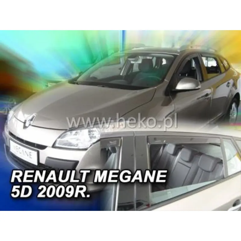 Ανεμοθραύστες για Renault Megane / Grandtour (2009-2016) - 4 τμχ εμπρός και πίσω