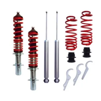 Ρυθμιζόμενη ανάρτηση για Vw Golf 4 / Bora / Audi A3 8L (1996-2003) - κόκκινη - 4τμχ.